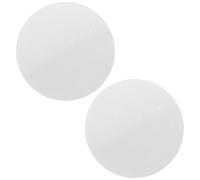 OUNONA Lot de 2 Pierres de Sel Chauffantes Rondes 5 CM en Sel Naturel Blanc pour Massage Corporel Spa et Sauna Compatibles Huiles Essentielles Accessoires Bien-être Portables