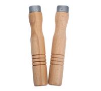 OUNONA Lot de 2 Poignées en Bois pour Casserole et Wok, Compatibles Universellement, Résistantes la Chaleur, Accessoires Cuisine Pratiques