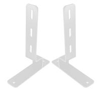 OUNONA Lot de 2 Supports Métalliques de Fixation pour Panneau Perforé de Bureau, Support Robuste pour Table, Compatible, Fixation Bord de Table, Optimisation Espace, Montage Facile