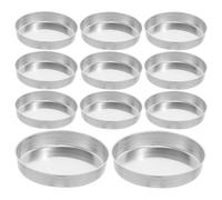 OUNONA Lot de 20 Coupelles de Pesée en Aluminium 150 Ml à Fond Plat Mini Plateau de Pesée pour Laboratoire Résistant la Corrosion Nettoyage Rapide Adapté Alimentaire et Chimie