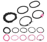 OUNONA Lot de 20 Élastiques à Cheveux : à Queue de Cheval Haute Élasticité, Accessoires pour Cheveux pour Filles, Élastiques pour Chignons sans Danger, Chouchous Mignons, pour