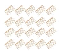 OUNONA Lot de 20 peignes à cheveux français vintage, style torsadé, en métal, avec pince à cheveux et 10 dents. Accessoires pour chignons et coiffures de déguisement.