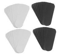 OUNONA Lot de 20 Recharges de Limes à Pieds Professionnelles Autocollantes, Taille Standard, Papier Abrasif Noir et Gris, pour Pédicure Homme Femme Personnes Âgées, Soin Exfoliant