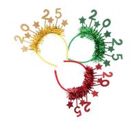 OUNONA Lot De 3 Bandeaux De Remise De Diplôme Bandeau De Fête Du Nouvel An Chapeau De Fête Du Nouvel An Accessoires De Photomaton Du Nouvel An Casquettes De Réveillon Du Nouvel An