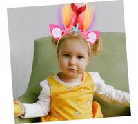 OUNONA Lot de 3 Bandeaux Sirène Paillettes Étoile de Mer, Garçon et Filles, Taille Unique, Accessoires Cheveux Plage Fête Anniversaire, Couleurs Or Rose, Rouge Doré et Bleu Doré