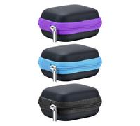 OUNONA Lot de 3 étuis de Transport rigides en EVA pour huiles essentielles, Petits organiseurs de Parfum Portables, Sac de Voyage pour flacons à Bille de 5 ML et flacons en Verre