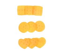 OUNONA Lot de 3 Pinces à Cheveux Décoratives de Petits Biscuits en Résine Assortiment Biscuit Rond Carré et Cœur Accessoires Amusants pour Filles Maintien Frange Usage Quotidien et