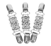 OUNONA Lot de 3 set de Pinces à Pull Vintage pour Femmes Clips pour Cardigan et Châles Finition Dorée et Argentée Accessoire Mode Polyvalent pour Embellir Vêtements et Chemisiers