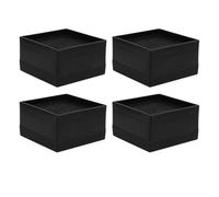 OUNONA Lot de 4 Blocs de surélévation pour Tapis de Course, antidérapants et empilables - Blocs de surélévation en TPE pour Tapis de Course, pour niveler Le et réaliser des Exercices en