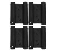 OUNONA Lot de 4 charnières de porte en acier inoxydable : charnières à double ressort robustes à fermeture automatique pour portes battantes de cafés, salons, pubs et salles de réception, avec