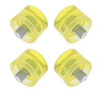 OUNONA Lot de 4 marteaux de rechange en caoutchouc : tête de frappe en caoutchouc, embouts de tête de maillet et jeu de faces de maillet pour marteau à percussion sans percussion, jaune,