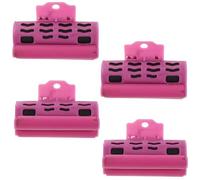 OUNONA Lot de 4 pinces à bigoudis chauffantes - Grandes et petites pinces à bigoudis en plastique - pour coiffure en salon ou pour festivals
