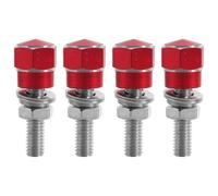 OUNONA Lot de 4 vis de Fixation pour Plaque d'immatriculation, en | Vis hexagonales de fixation de pour la plupart des motos, voitures et camions - Pièces de modification universelles