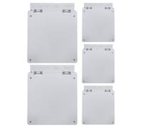 OUNONA Lot de 5 Caches de Protection en Plastique Noir Transparent pour Panneau de Climatisation 86 Mm, Couvercle de Sécurité Anti-effraction pour Interrupteur à Bouton-poussoir Mural,