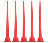 OUNONA Lot de 5 embouts d'extension pour pistolet à calfeutrer - Embouts d'extension en plastique pour colle à verre et mastic - droits pour tubes de calfeutrage, idéaux pour la
