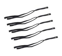 OUNONA Lot de 5 Lanières Antidérapantes pour Lunettes de Sport Noires Cordons Réglables pour Maintien Sécurisé Compatibles Lunettes de Soleil Course à Pied et Activités Extérieures