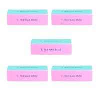 OUNONA Lot de 5 Limes à Ongles en Éponge à Quatre Faces, Outils de Manucure pour Femmes, Bloc Polissoir Multifonction pour Manucure et Nail Art, Accessoires pour Pédicure et Soins des