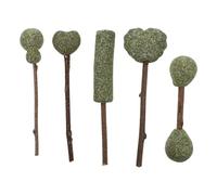 OUNONA Lot de 5 Sucettes Comestibles pour Chats en Herbe à Chat Naturelle, Distraction pour Morsure de Meubles, Friandises Saines pour Jeu et Digestion Plusieurs Styles