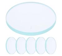 OUNONA Lot de 6 couvercles en verre pour compteur d'eau - Plaque de remplacement ronde en verre trempé de 7,6 cm (3 pouces) - Bouchon supérieur transparent antigel pour manomètre de compteur
