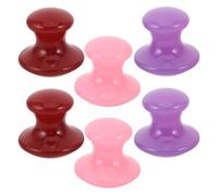 OUNONA Lot de 6 Outils de Massage Gua Sha de Champignon Résine Douce pour Visage et Corps Masseur Facial aux Champignons pour Remodelage, Relaxation et Soin Peau Sensible, Accessoire Spa