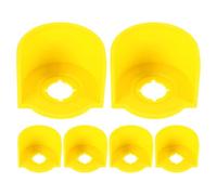 OUNONA Lot de 6 Protections pour Boutons-poussoirs : Protection de Bouton-poussoir de 22 mm - Cercle D’avertissement D’arrêt D’urgence en Plastique