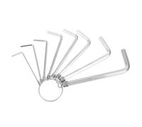 OUNONA Lot de 8 Clés Allen Bras Longs en Acier Nickelé Tête Plate Kit de Réparation Vélo pour Usage Atelier et Extérieur