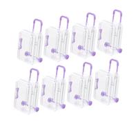OUNONA Lot de 8 Mini Valises de Voyage Boîtes à Dragées Transparentes Décoration de Fête Réutilisables Coffrets Présents pour Mariage Saint-Valentin Anniversaires Événements Festifs