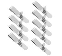 OUNONA Lot de 9 anneaux à gâteaux en acier inoxydable - Clips de fixation réglables - Attaches sécurisées pour muffins, tartes, pâtisseries et desserts - Fournitures de fête