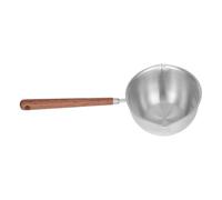 OUNONA Louche à Soupe Inoxydable à Double Bec Verseur Manche Long Ergonomique pour Service Cuillère Inclinée pour Sauces et Ragoûts
