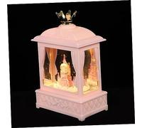 OUNONA Lumière de Nuit de la boîte de Musique Enfants éclairé dirigé Neige Noël remonter des boîtes à Musique boîtes de Musique pour Les Filles Abdos Rose Couleur