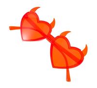 OUNONA Lunettes de Cœur avec de Diable Accessoires Festifs pour Saint Valentin Lunettes Décoratives Légères Favors de Fête à Thème Amoureux