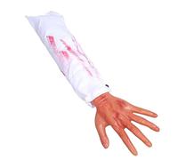 OUNONA Main de Simulation en Latex Blanche pour Farce et Peur, Accessoire Effrayant pour Fête ou Bar Halloween, Prank Réaliste
