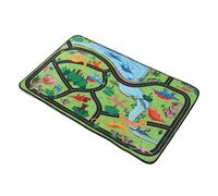 OUNONA Manette de Jeu Tapis de Voiture pour Enfants Tapis de Dinosaure Tapis de Carte Tapis de Voiture pour Voitures Jouets pour Enfants Tapis garçons Polyester