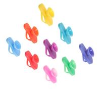 OUNONA Marqueurs de Verre à Vin Décorations Élégantes et Légères en Silicone Forme Pantoufle 9pcs Identificateurs Réutilisables pour Rassemblements et Bars
