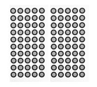 OUNONA Marqueurs Réfléchissants pour Numérisation 3D, Film Épais 0,15 Mm, Points de Référence Ø6-10 Mm, Autocollants Haute Réflectivité, 50 Unités par Feuille, Compatibles Scanners 3D,