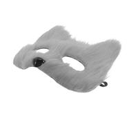 OUNONA masque de renard masque d'Halloween décorations d'halloween chapeau d'action de grâces accessoires de thé pour femmes chapeaux cinco de mayo flanelle Grey