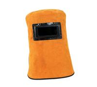 OUNONA Masque de Soudure Cuir Épais avec Isolation Thermique Chapeau de Travail pour Soudeur Complète Flammes et Projections Résistant à Haute Température Confortable