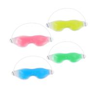 OUNONA Masque Yeux En Gel Rafraîchissant 4 Pièces, Taille Unique, Réutilisable Froid Et Chaud, Pour Sommeil Et Relaxation, Adapté à Tous, Usage Domestique Et Voyage