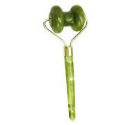OUNONA Masseur Visage Jade Naturel Roller Double Tête Âge pour Peau et Raffermissement Outil Portable de Massage Manuel pour Soins Peau et Double Menton