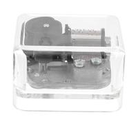 OUNONA Mécanisme Boîte Musique Acrylique Transparent Mouvement Musical Professionnel pour DIY Boîte Carrée Accessoire et