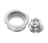 OUNONA Meules Coniques en Acier Inoxydable 48 Mm, Jeu de Meules de Remplacement pour Broyeur Espresso Jura, Accessoires pour Machine à Café Automatique, Kit de Rechange Précis et Solide