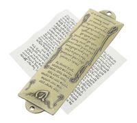 OUNONA Mezouzah Métal Vintage Ornement De Porte Religieux Plaque De Décoration De Maison avec Parchemin Sacré