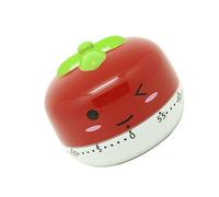 OUNONA Minuteur De Cuisine Mécanique Forme De Tomate Timer Visuel Créatif pour Rappels De Cuisson Et Pâtisserie Couleur Aléatoire