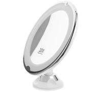 OUNONA Miroir Maquillage LED Rotatif avec Ventouse Lumière Douce Naturelle Miroir Cosmétique Éclairé pour Table et Voyage pour Soins Visage et Pose Lentilles