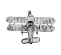 OUNONA Modèle Avion Vintage Métal Décoration Intérieur Jouet pour Chambre De Garçon Accessoire Photo Rétro Maquette Avion Antique
