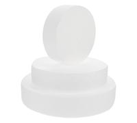 OUNONA Modèle de Gâteau pour Mariage Blanc Léger en Mousse 3 Pièces Peint et Collé pour Décoration de Gâteau et Pratique Pâtisserie