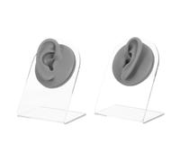 OUNONA Modèle Oreille Silicone Flexible Réaliste avec Support Gauche et Droit pour Affichage Bijoux Pratique Piercing et Enseignement Acupuncture
