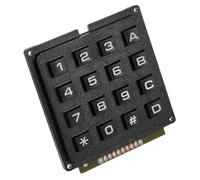 OUNONA Module Clavier Industriel à 16 Touches Matriciel 4x4 pour Microcontrôleur Tactile Compact Usage Professionnel Couleur Noire