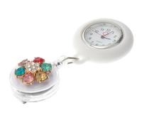 OUNONA Montre De Poche D'infirmière Garçon Et Filles Quartz, Rétractable, Plastique Léger, Chiffres Lisibles, pour Étudiants en Soins Et Examens, Usage Médical Quotidien