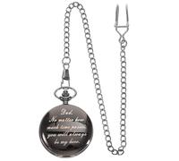 OUNONA Montre de Poche Mécanique Vintage pour Homme Design Créatif et Romantique Couleur Brillante Légère Chaîne Présent Saint Valentin et Anniversaire de Mariage Accessoire Élégant